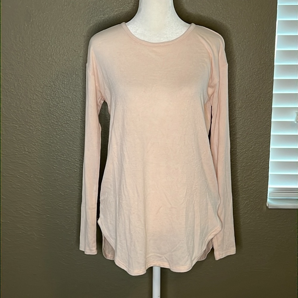 Aerie Just Add Leggings Tie Back Tunic Top Light Pink Size XS
